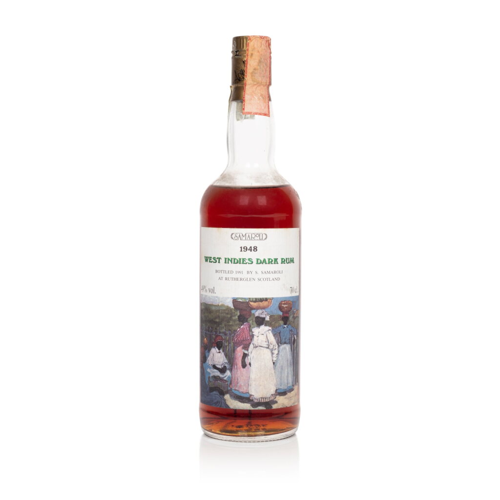 View full screen - View 1 of Lot 110. West Indies Dark Rum Samaroli 49.0 abv 1948 (1 BT75).