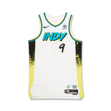 View full screen - View 1 of Lot 40. T.J. McConnell Indiana Pacers 2025 NBA Playoffs Eastern Conference Semifinals Game Worn City Edition Jersey | Games 3 and 4 | Matched to 4 Playoff Games.