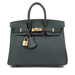 Vert Mangrove Swift Birkin 25 Permabrass Hardware, 2025