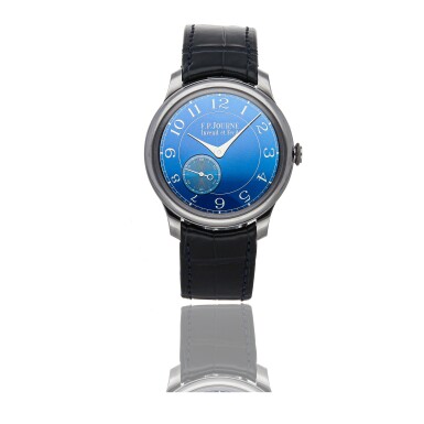 View full screen - View 1 of Lot 301. F.P. JOURNE | CHRONOMETRE BLEU, A TANTALUM WRISTWATCH CIRCA 2011.