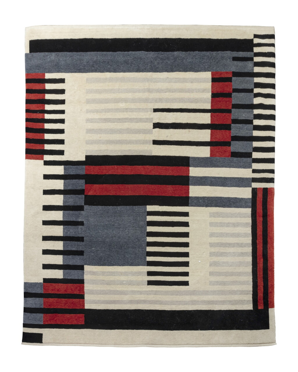 View full screen - View 1 of Lot 252. Produced by Christopher Farr after a design by Anni Albers (1899 - 1994), A wool carpet, "Smyrna" model, modern Produit par Christopher Farr d'après un dessin d'Anni Albers (1899 - 1994), Tapis en laine, modèle "Smyrna", travail moderne.