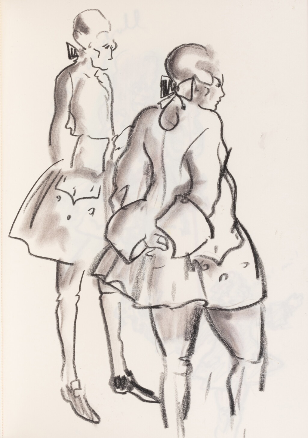 Karl Drawing Karl Lagerfeld | Original drawings for The Emperor's New Clothes,