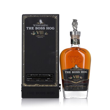 View full screen - View 1 of Lot 336. WhistlePig The Boss Hog 8th Edition "Lapulapu's Pacific Rye" 104.8 Proof NV (1 BT 75cl).
