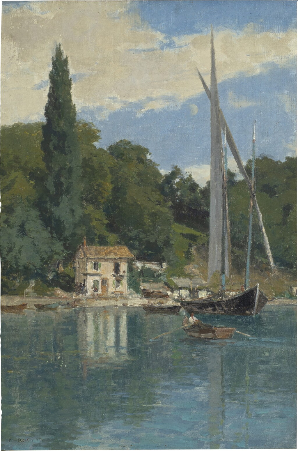 View full screen - View 1 of Lot 83. Le port d'Yvoire.
