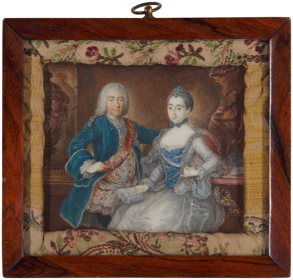 View full screen - View 1 of Lot 273. Portrait of a nobleman and his wife, circa 1760.