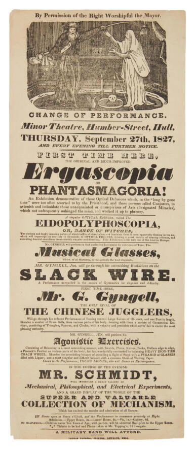 View full screen - View 1 of Lot 286. Gyngell, G. | The 19th century fairground aficionado of phantasmagoria.