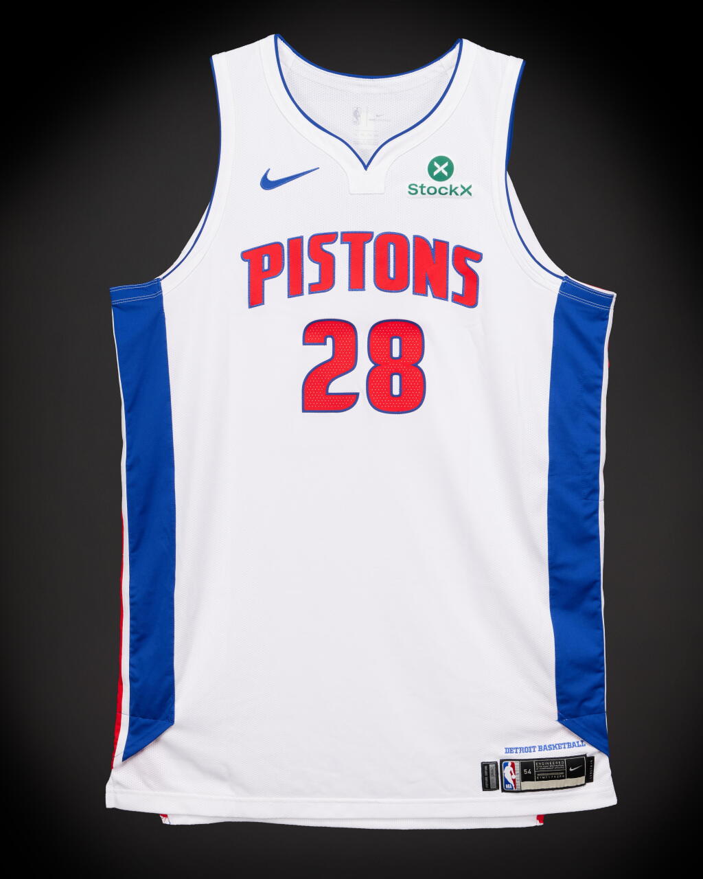 View full screen - View 1 of Lot 63. Isaiah Stewart Detroit Pistons 2026 NBA Playoffs Eastern Conference Round 1 Game Worn Association Edition Jersey | Game 1 .