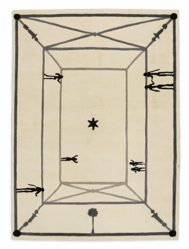 View full screen - View 1 of Lot 127. Tapis La Rencontre.