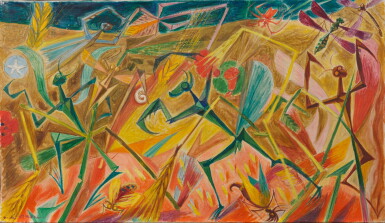 View full screen - View 1 of Lot 40. ANDRÉ MASSON | FIANÇAILLES D'INSECTES.