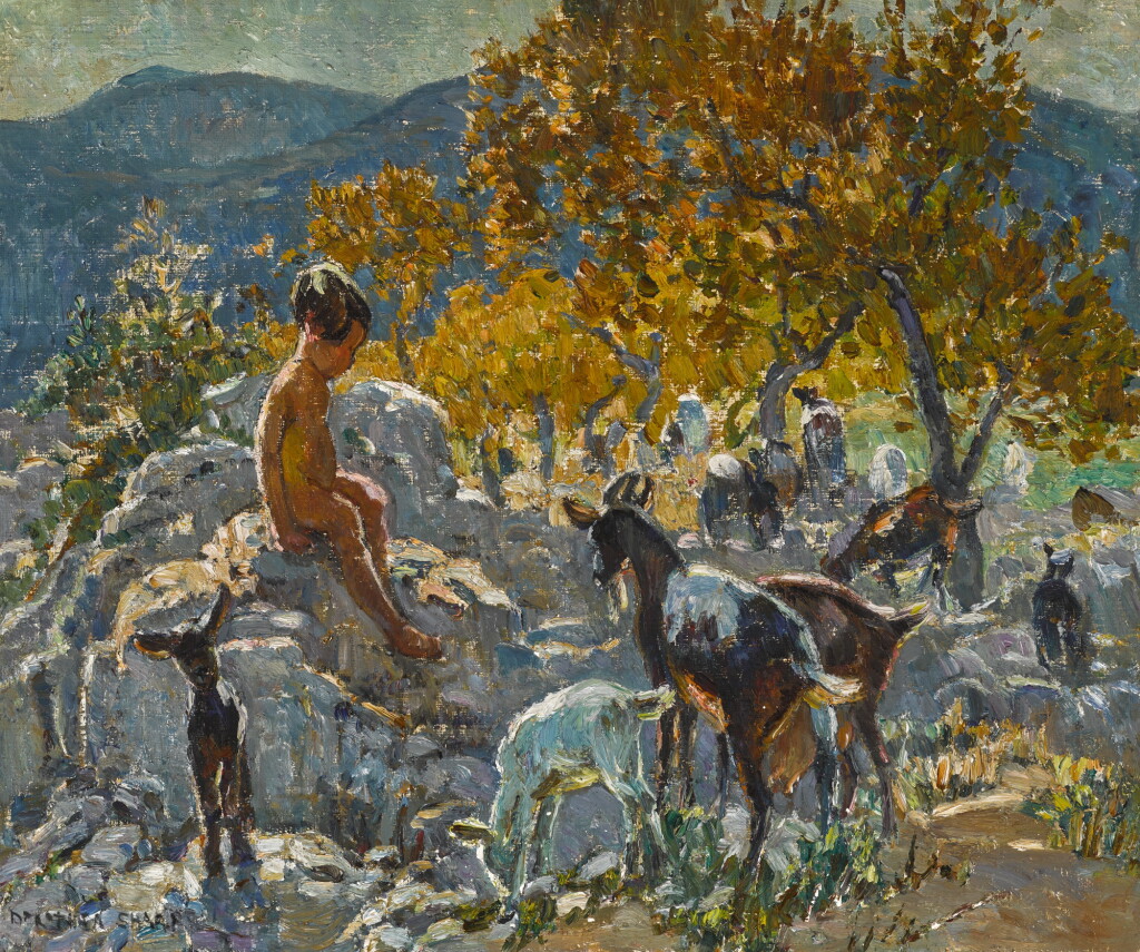 View full screen - View 1 of Lot 49. DOROTHEA SHARP | THE LITTLE GOAT GIRL.
