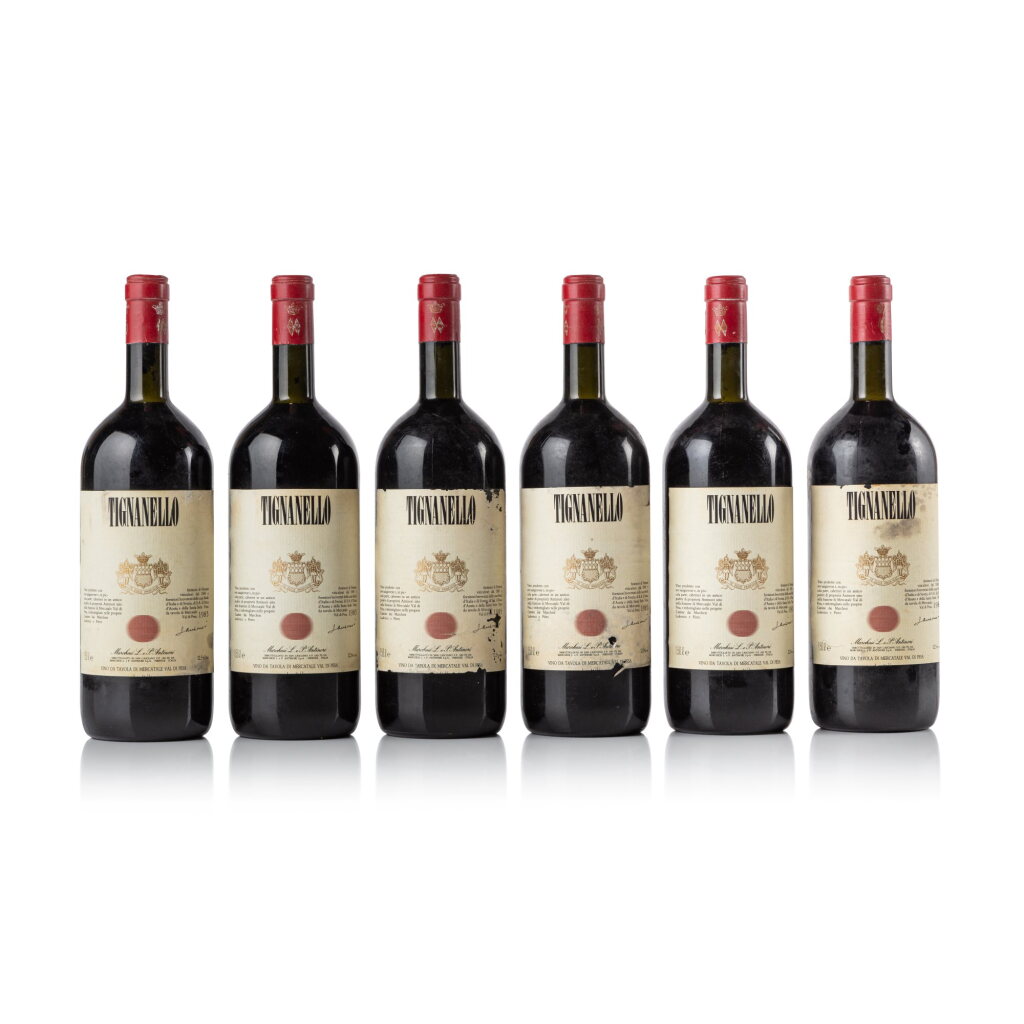 View full screen - View 1 of Lot 676. Tignanello 1985 Antinori (6 MAG).