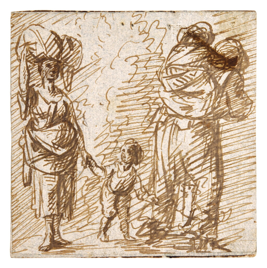 View full screen - View 1 of Lot 26. A family with two children on the move.