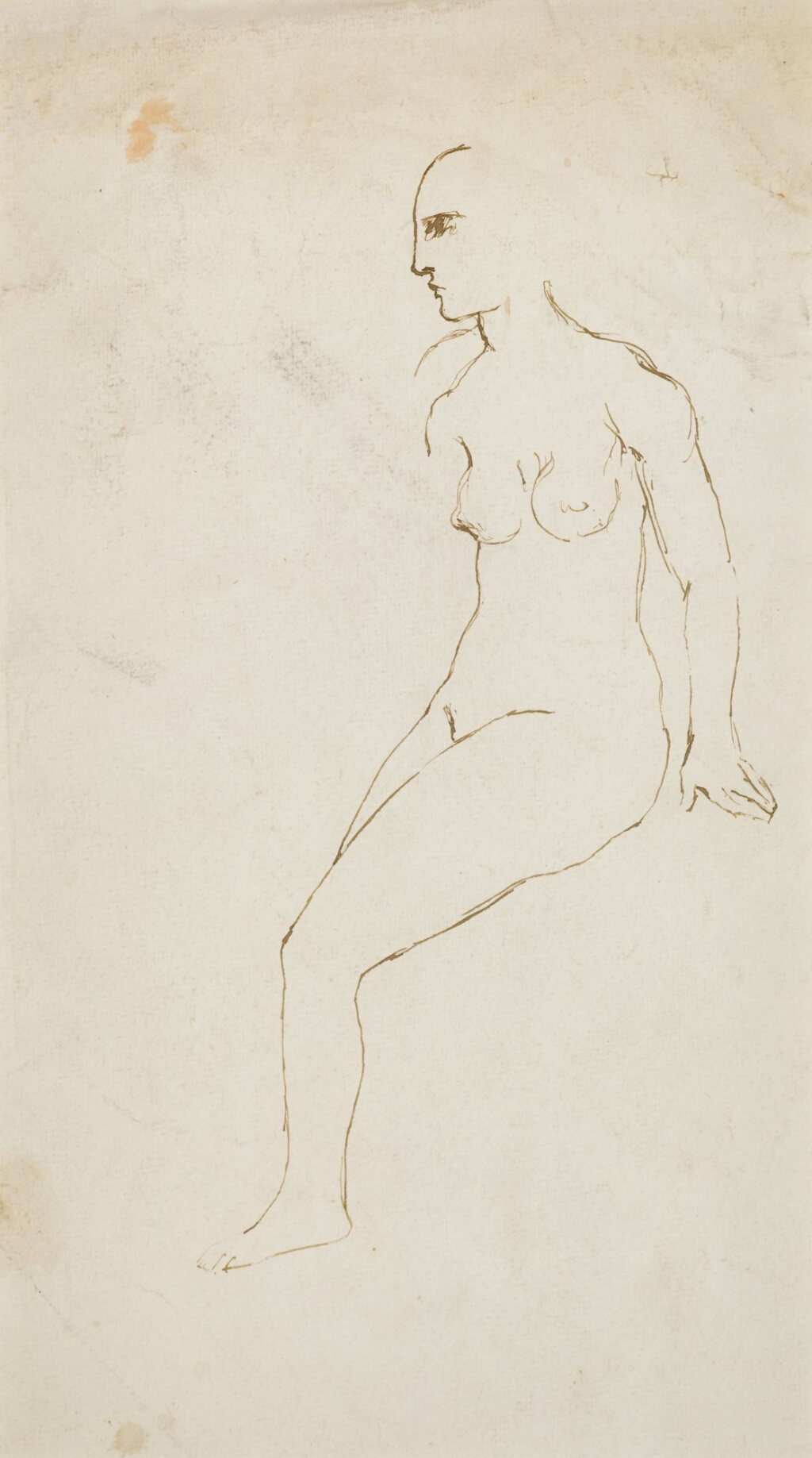 View full screen - View 1 of Lot 306. Femme nue assise.