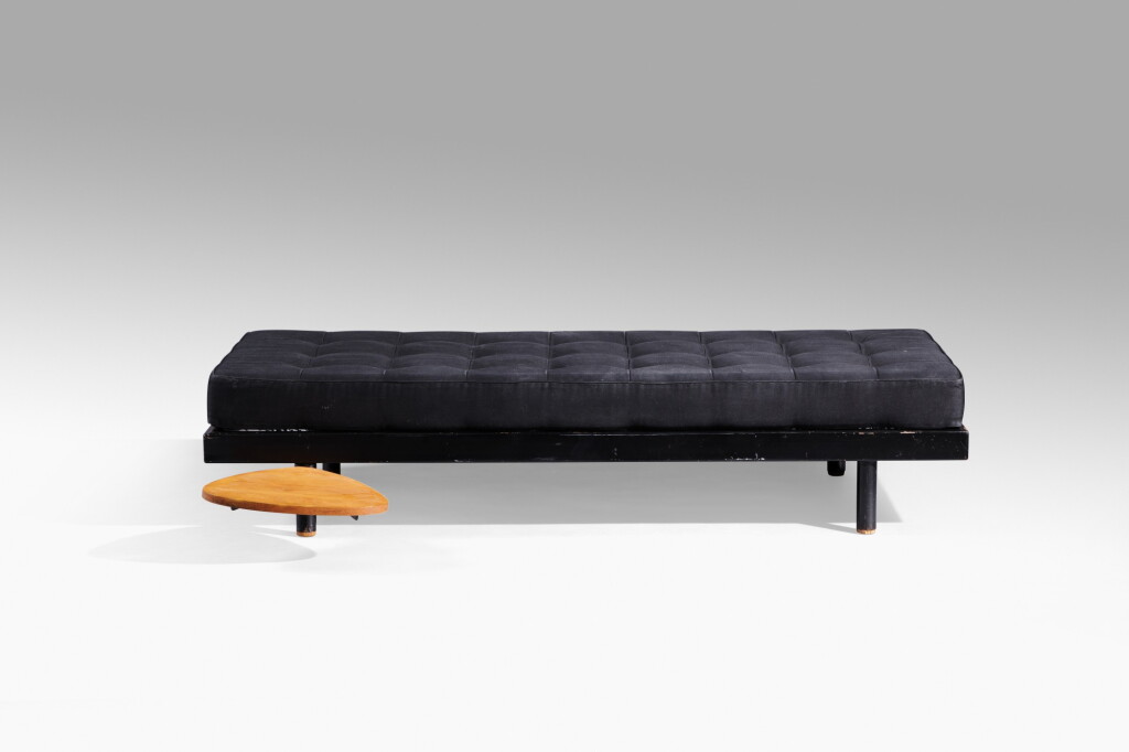 View full screen - View 1 of Lot 15. SCAL no. 450 bed with swivelling shelf, AKA Antony bed, designed in 1952.