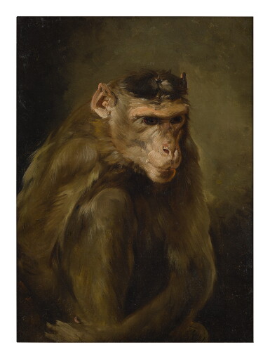 View full screen - View 1 of Lot 7. DUTCH SCHOOL, 19TH CENTURY | PORTRAIT OF A MONKEY.