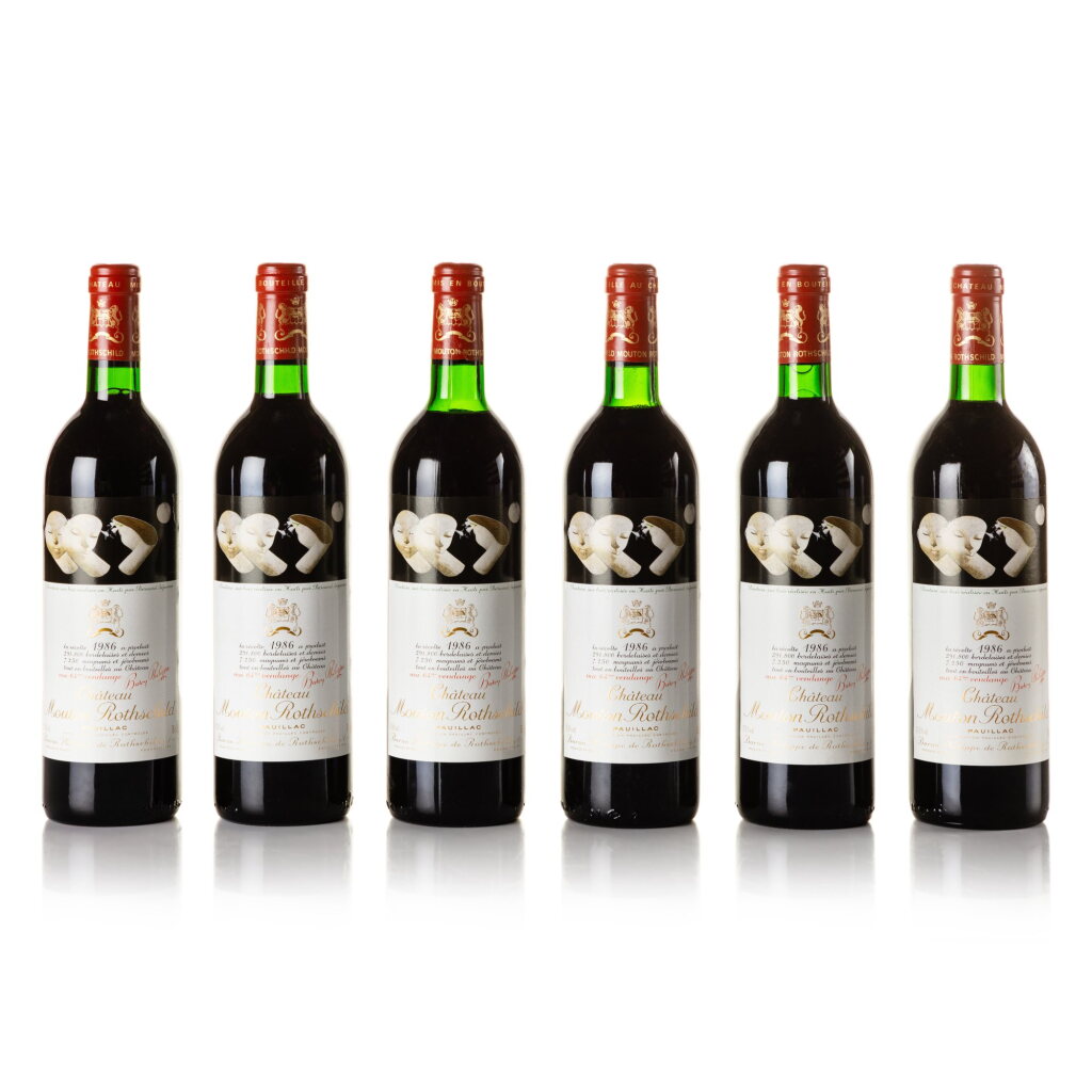 View full screen - View 1 of Lot 325. Château Mouton Rothschild 1986 (12 BT).