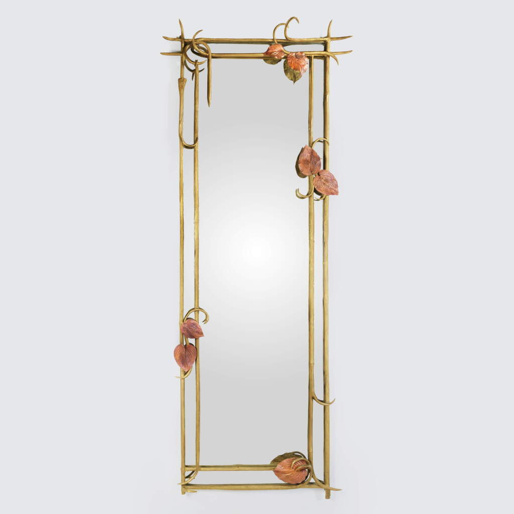 View full screen - View 1 of Lot 29. A Rare "Végétale" Mirror.