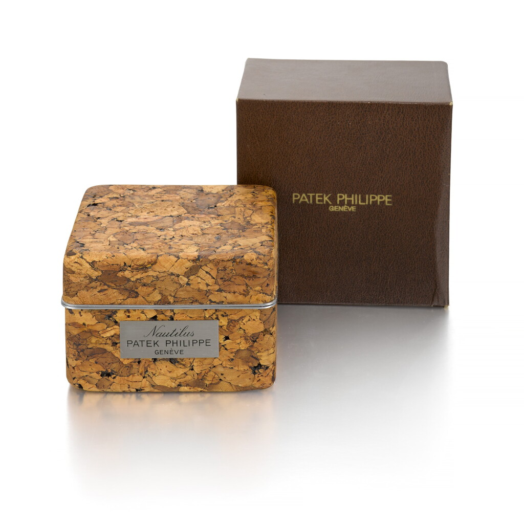 View full screen - View 1 of Lot 453. PATEK PHILIPPE | CORK PRESENTATION BOX MADE FOR THE NAUTILUS, CIRCA 1980 .