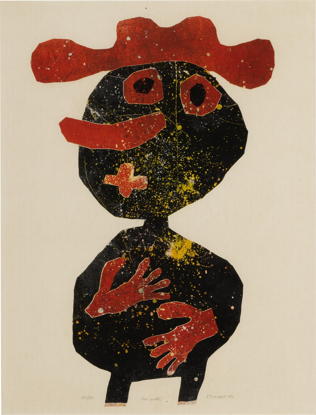 View full screen - View 1 of Lot 108. JEAN DUBUFFET | NEZ CAROTTE (WEBEL 808).