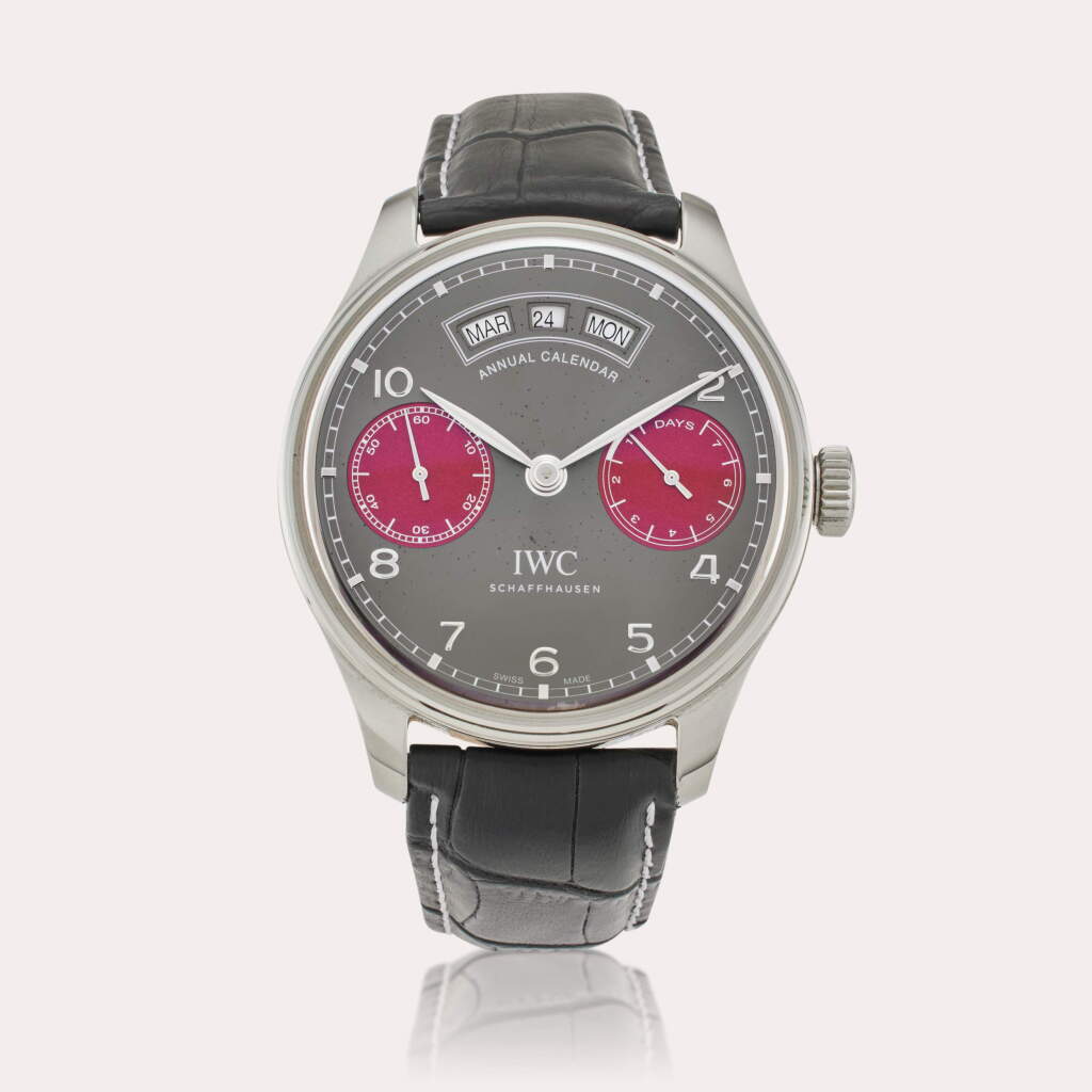 View full screen - View 1 of Lot 111. Reference IW5035-06 Portugieser Annual Calendar ‘Tribeca Film Festival 2016’ | A limited edition stainless steel automatic annual calendar wristwatch, Circa 2016 .