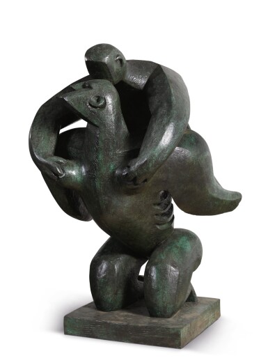 View full screen - View 1 of Lot 213. JACQUES LIPCHITZ | MOTHER AND CHILD.