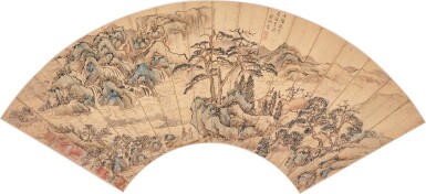 View full screen - View 1 of Lot 2519. 文徵明 千巖萬壑 | Wen Zhengming, Landscape.