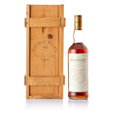 View full screen - View 1 of Lot 2722. The Macallan 25 Year Old Anniversary Malt 43.0 abv NV (1 BT70).