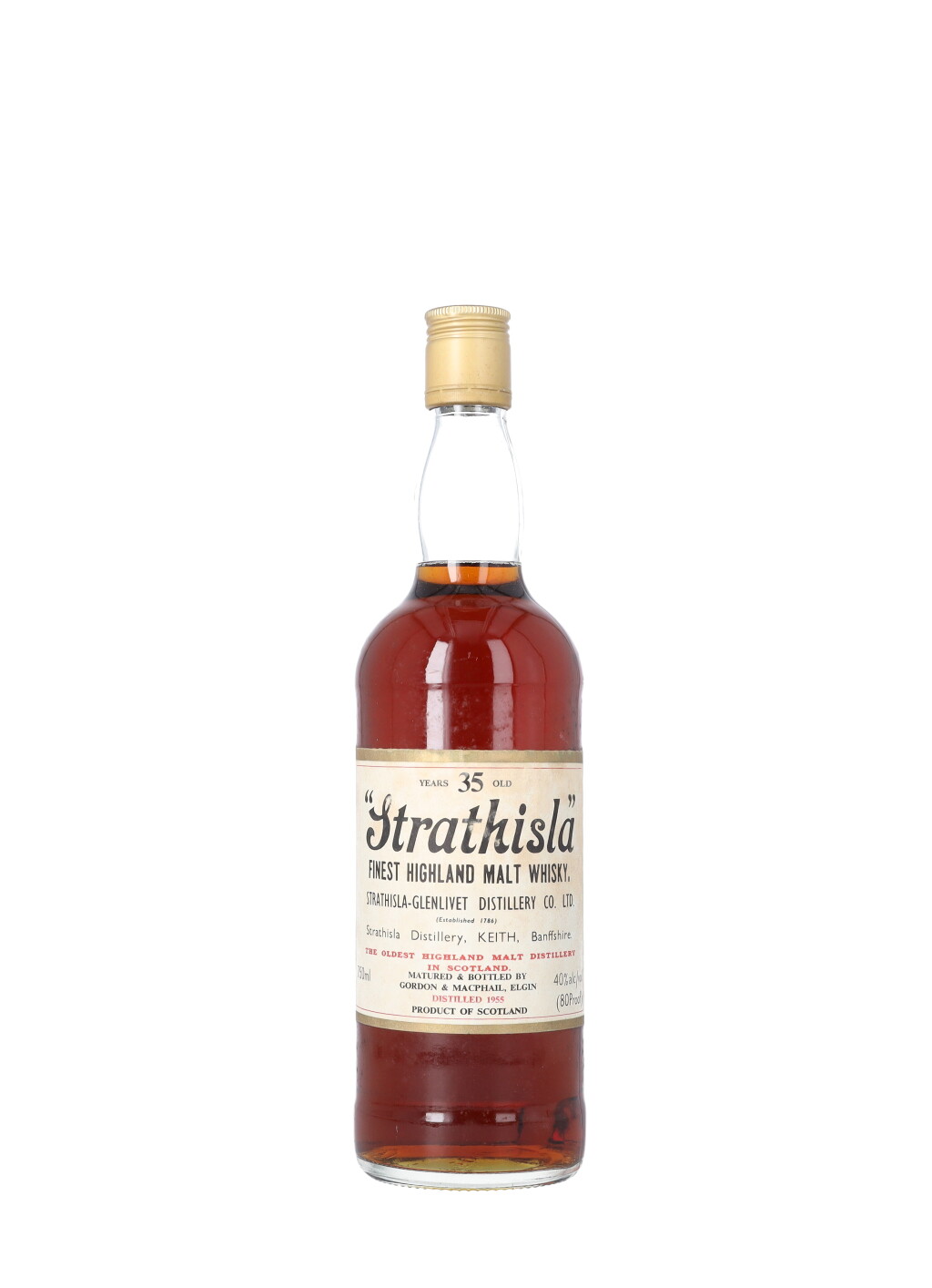 View full screen - View 1 of Lot 6060. Strathisla 35 Year Old Gordon & MacPhail 40.0 abv 1955 (1 BT75).