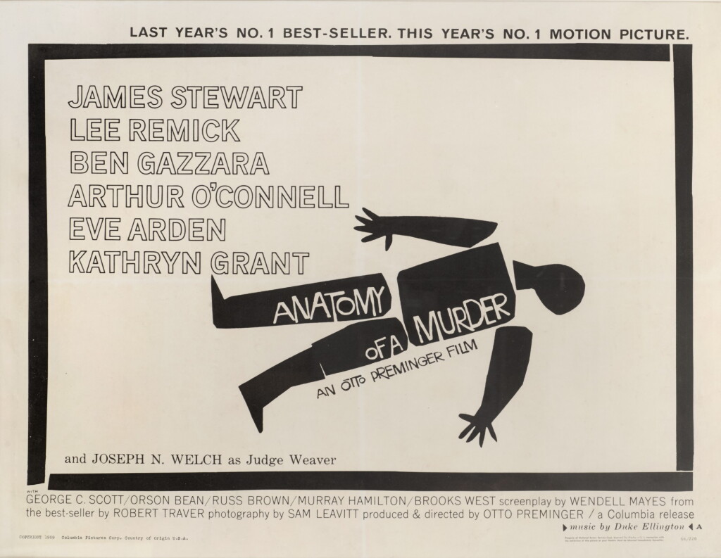 View full screen - View 1 of Lot 75. ANATOMY OF A MURDER (1959) POSTER, US.