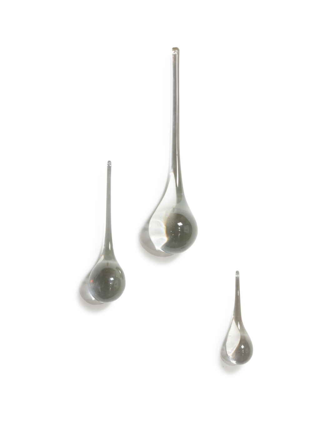 View full screen - View 1 of Lot 470. Three Glass Teardrops.