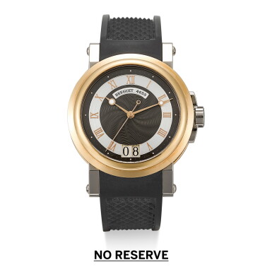 View full screen - View 1 of Lot 72. BREGUET | LA MARINE, REFERENCE 5817, A TWO COLOUR GOLD WRISTWATCH WITH DATE, CIRCA 2005.