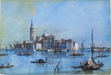View full screen - View 1 of Lot 705. A View of the Island of San Giorgio Maggiore, Venice.