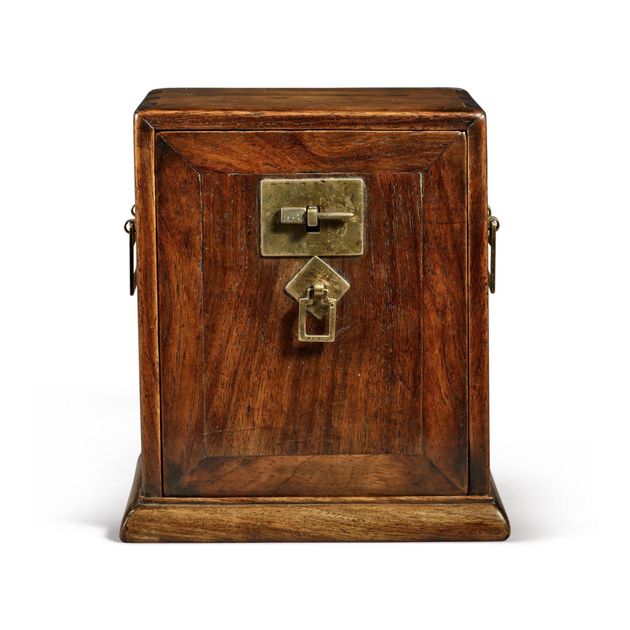 A Small Huanghuali Portable Chest Qing Dynasty 18th Century 清十八世紀黃花梨小箱 In The Studio Asian Art Featuring Works From The Collection Of Bruce Dayton And Ruth A Small Huanghuali Portable Chest Qing Dynasty 18th Century 清十八世紀黃花梨小箱 In The Studio Asian Art Featuring Works From The Collection Of Bruce Dayton And Ruth