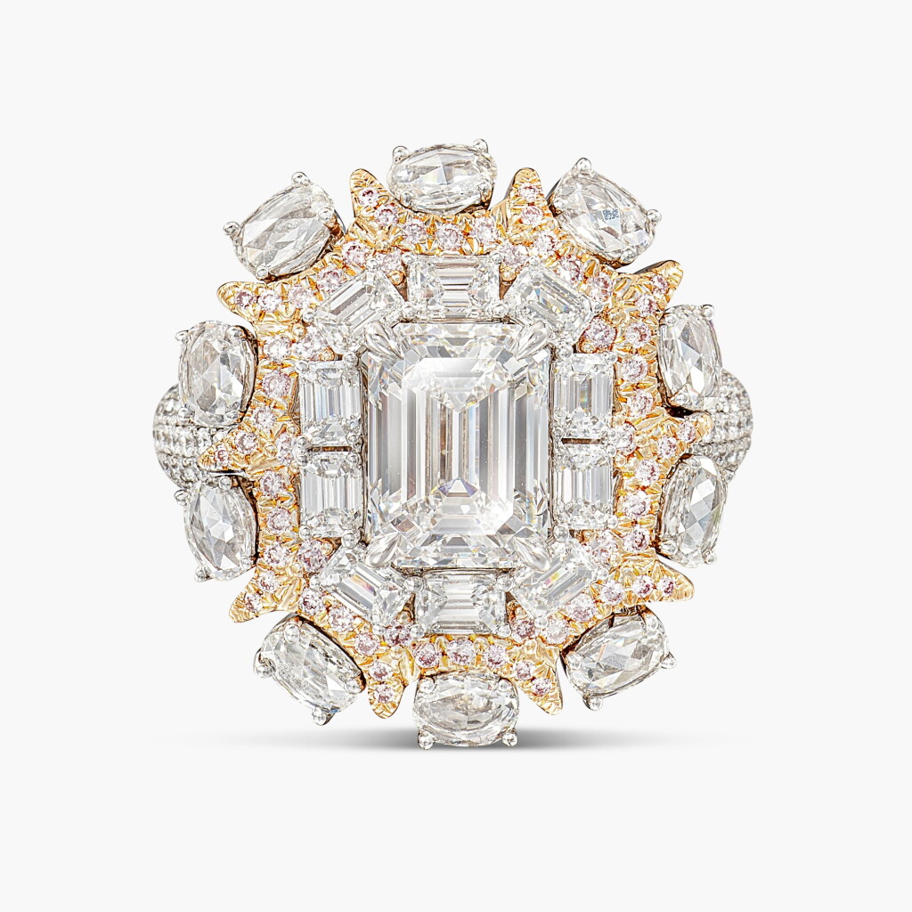 View full screen - View 1 of Lot 1248. Diamond Ring | 2.01克拉 方形 D色 鑽石 戒指.