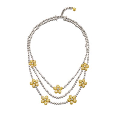 View full screen - View 1 of Lot 796. Diamond necklace.