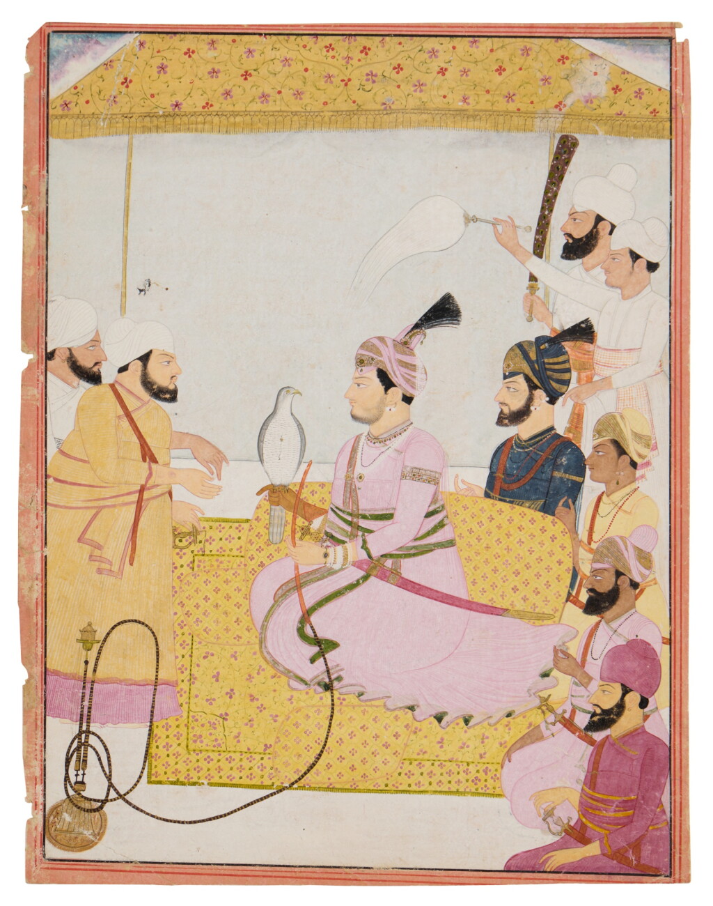 View full screen - View 1 of Lot 510. Maharaja Sansar Chand of Kangra Receiving Petitioners, Pahari / Kangra, circa 1788.