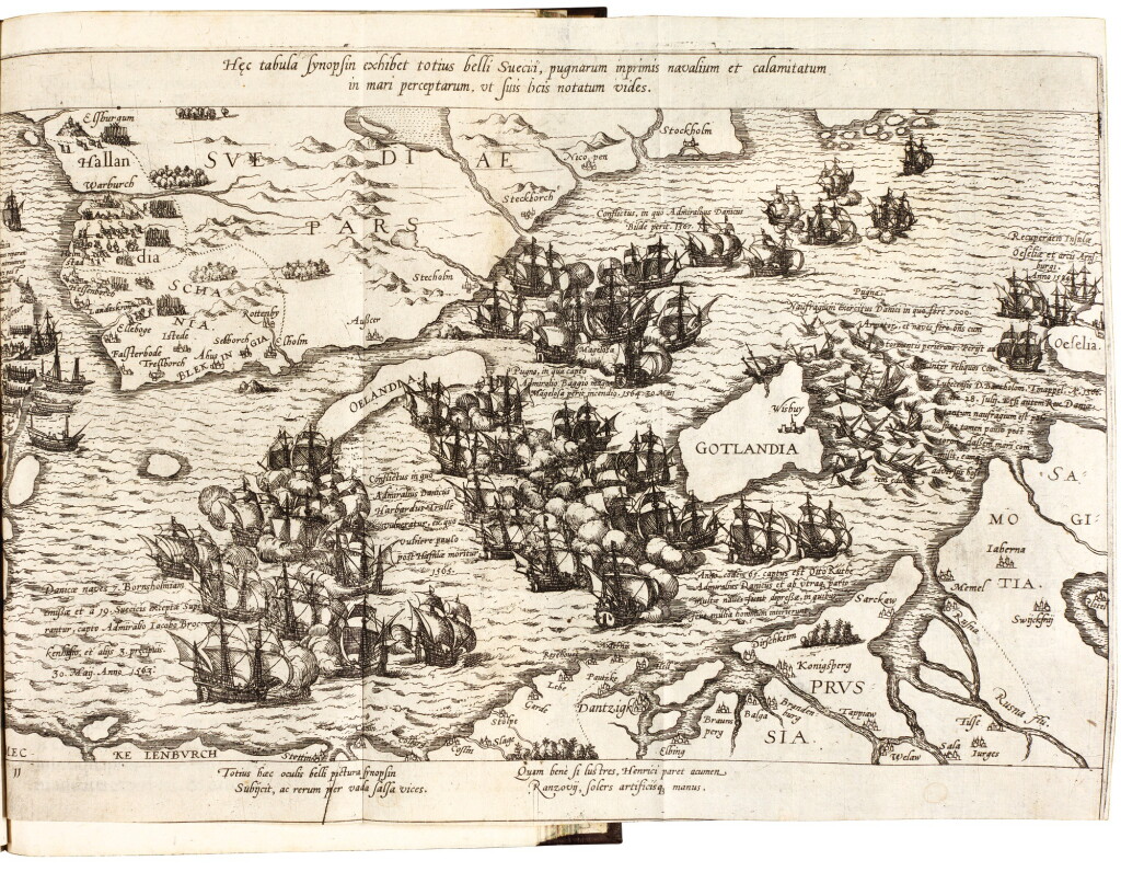 View full screen - View 1 of Lot 153. Ens, Rerum danicarum, Frankfurt, 1593; De rebus gestis, Frankfurt, 1592, later calf.