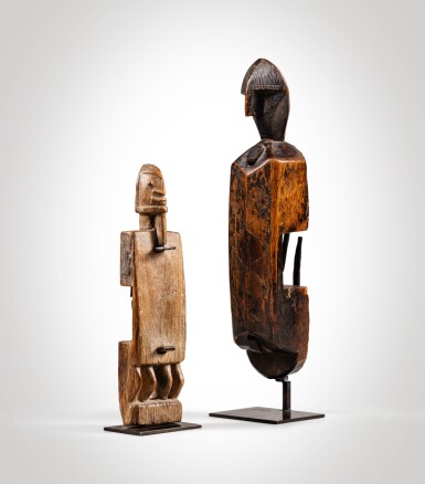 View full screen - View 1 of Lot 237. Deux serrures, Bamana et Dogon, Mali | Two Doorlocks, Bamana and Dogon, Mali.