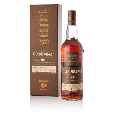 View full screen - View 1 of Lot 9247. Glendronach 27 Year Old Cask #8025 51.4 abv 1991 (1 BT70).