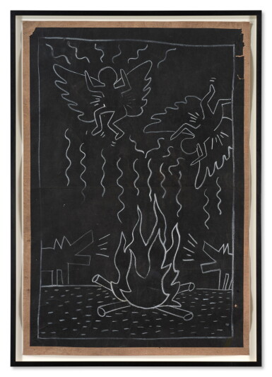 View full screen - View 1 of Lot 319. Untitled (Two Angels and Barking Dogs).