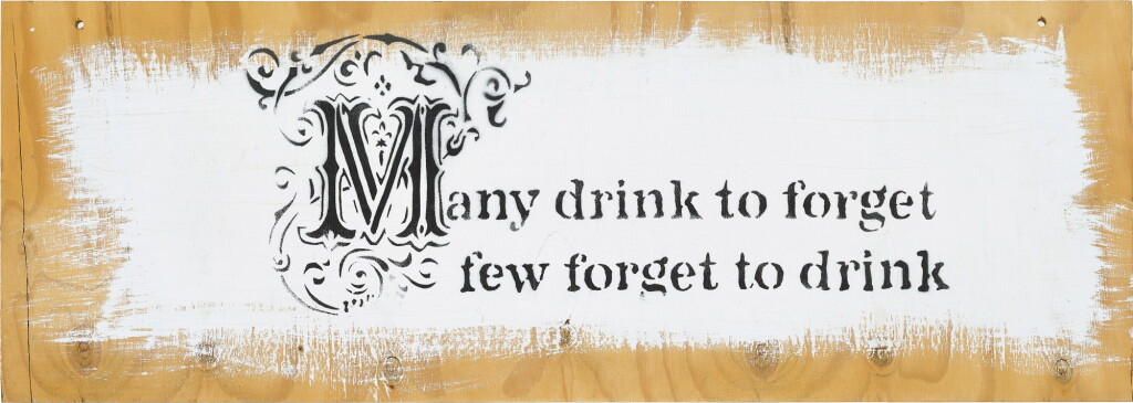 View full screen - View 1 of Lot 41. Banksy 班克斯 | Many drink to forget… 許多人喝酒是爲了忘記....