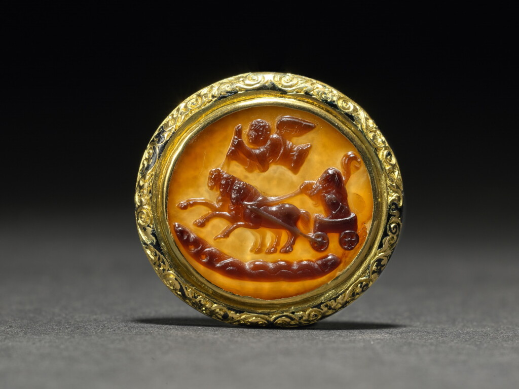 View full screen - View 1 of Lot 8. Southern Italian, probably Palermo, Sicily, circa 1220-1240 | An Important Cameo with the Ascension of the Prophet Elijah to Heaven from the Imperial Treasury of the Holy Roman Emperors.