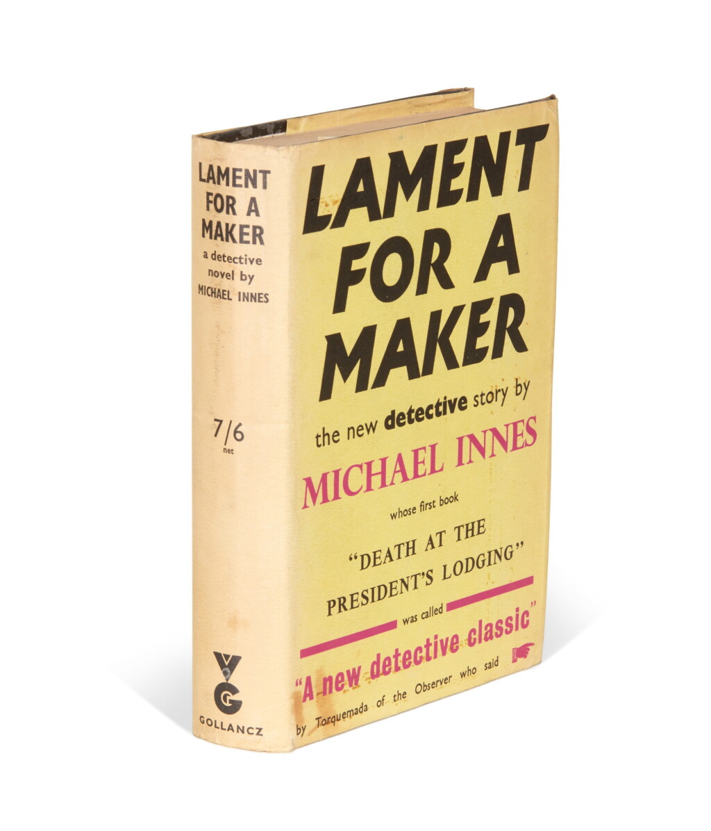 View full screen - View 1 of Lot 130. Michael Innes | Lament for a Maker, 1938.