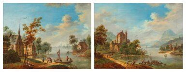 View full screen - View 1 of Lot 711. River landscapes.