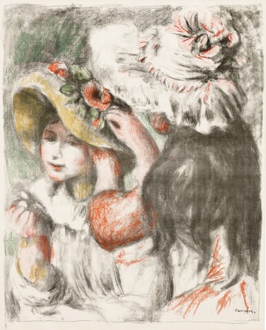 View full screen - View 1 of Lot 127. PIERRE-AUGUSTE RENOIR | LE CHAPEAU ÉPINGLÉ, DEUXIÈME PLANCHE (D., S. 30).