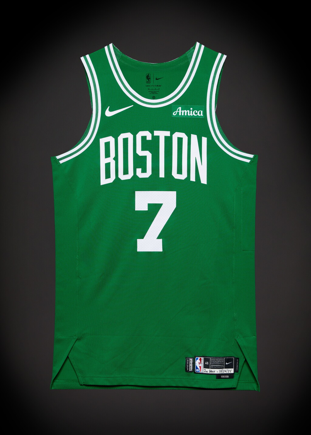 View full screen - View 1 of Lot 18. Jaylen Brown Boston Celtics 2025-2026 Game Worn Icon Edition Jersey | 41 Points.