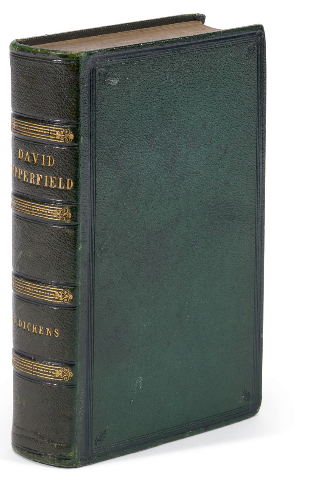 View full screen - View 1 of Lot 147. Dickens, David Copperfield, 1850, first edition in book form, possible special publisher's binding.