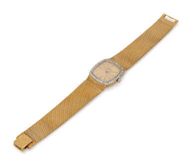 View full screen - View 1 of Lot 81. LADY'S DIAMOND WRISTWATCH (OROLOGIO DA POLSO CON DIAMANTI) | PIAGET.