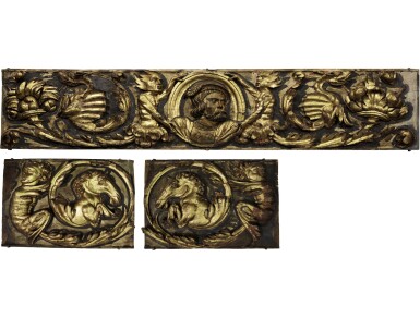 View full screen - View 1 of Lot 224. SPANISH, 16TH CENTURY | GROUP OF THREE RELIEFS.