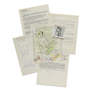 View full screen - View 1 of Lot 153. BUKOWSKI, CHARLES | Archive of Correspondence Addressed to Kay "Kaja" Johnson, Los Angeles, California: July – November 1961 .